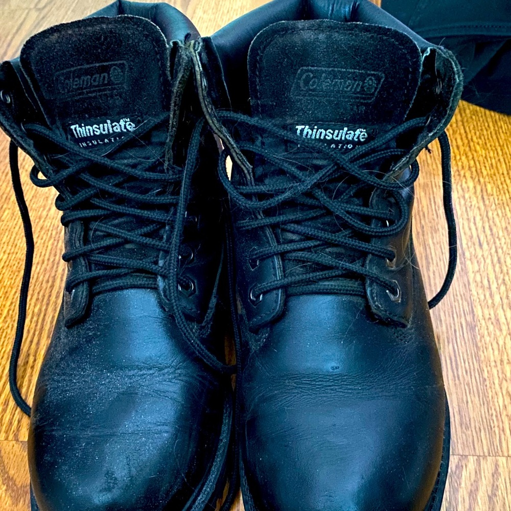 Black combat/work boots